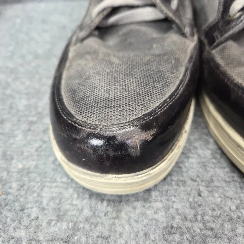 Mens Bed Stu Marcus II Distressed Gray Leather Sneaker‎ Shoes Hi Top Size 13